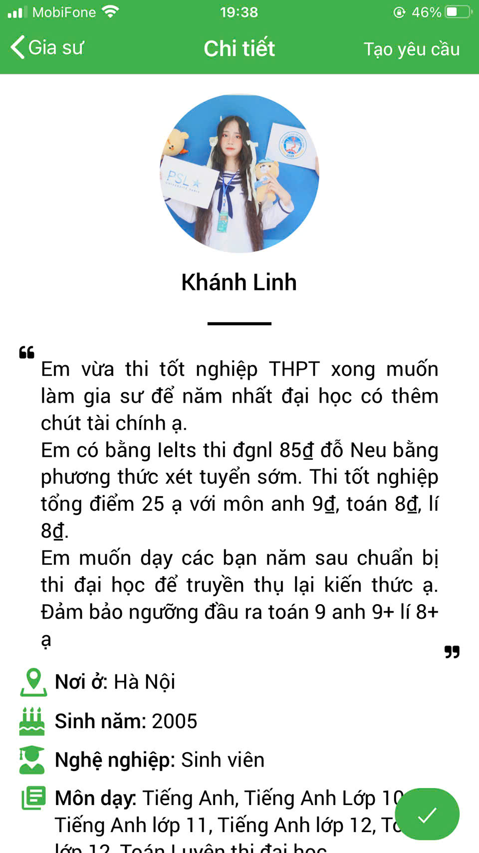 dạy kèm tại hà nội
